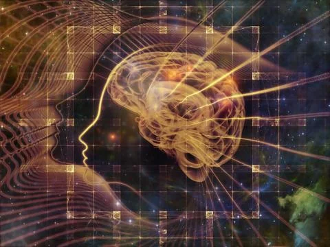 Unfolding of the Mind Stock Illustration