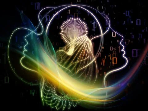 Unfolding of New Self 스톡 일러스트