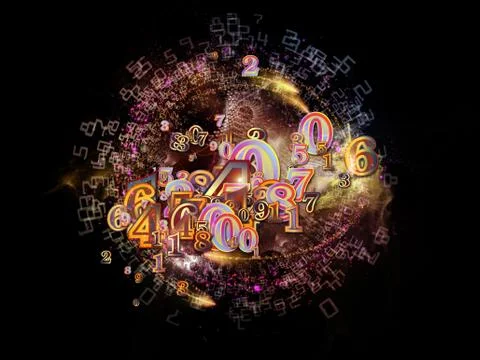 Unfolding of Numbers イラスト素材