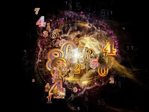 Unfolding of Numbers イラスト素材