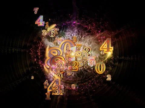 Unfolding of Numbers イラスト素材