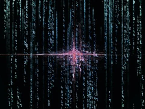 Unfolding of Numbers 스톡 일러스트