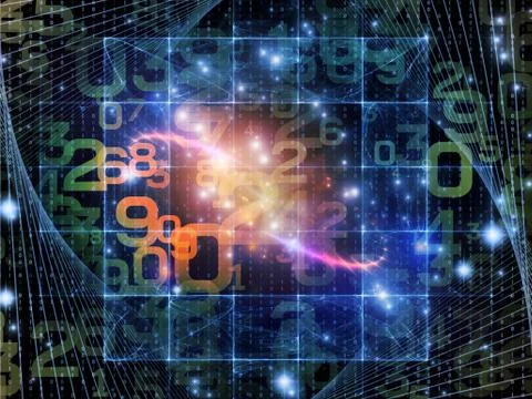 Unfolding of Numbers イラスト素材