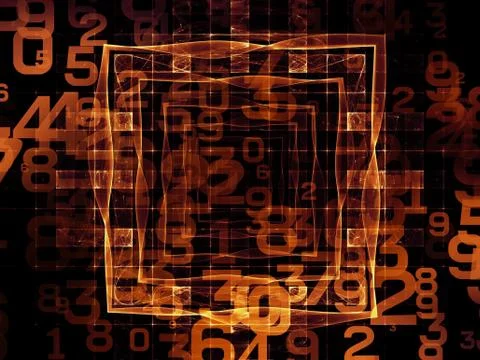 Unfolding of Numbers イラスト素材