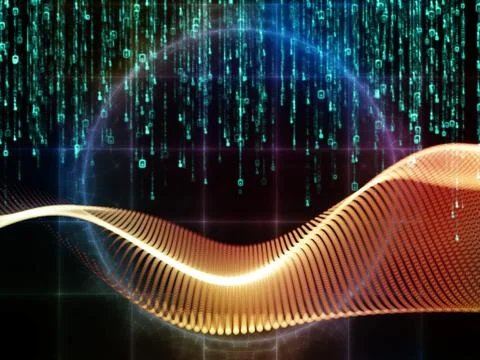 Unfolding of Numbers Stock Illustration