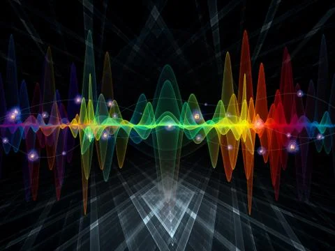 Unfolding of Oscillation Illustrazione stock