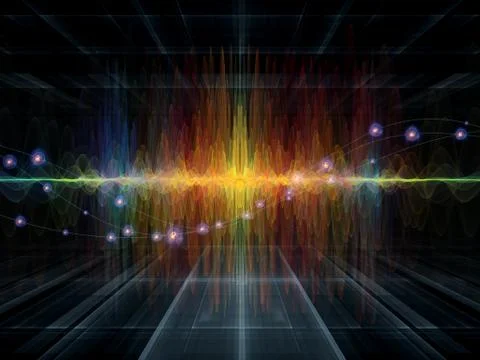 Unfolding of Oscillation Illustrazione stock