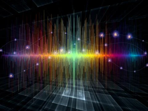 Unfolding of Oscillation Illustrazione stock