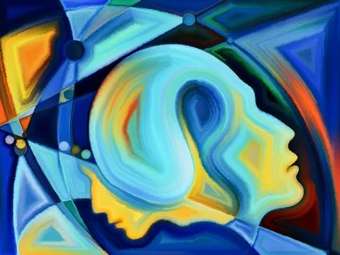 Unfolding of Perception Stock Illustration