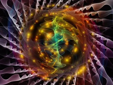 Unfolding of Radial Oscillation Stock Illustration