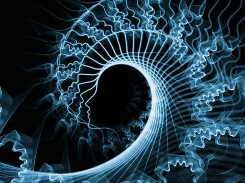 Unfolding of Soul and Mind Stock Illustration