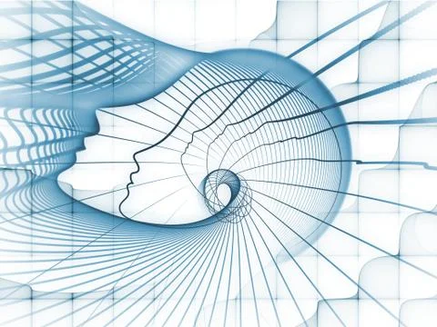 Unfolding of Soul Geometry Stock Illustration