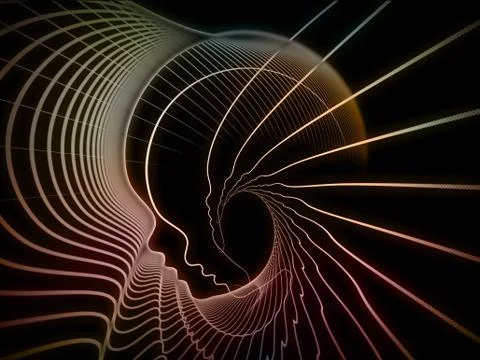 Unfolding of Soul Geometry Illustrazione stock