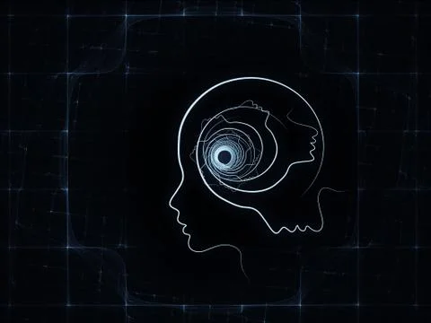 Unfolding of Soul Geometry Stock Illustration