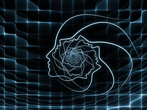Unfolding of Soul Geometry Stock Illustration