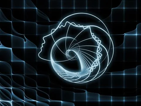 Unfolding of Soul Geometry Stock Illustration