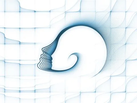 Unfolding of Soul Geometry Stock Illustration