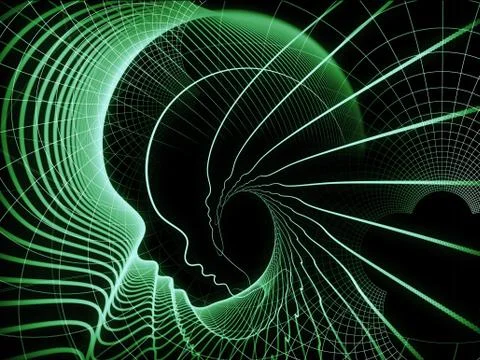 Unfolding of Soul Geometry Stock Illustration