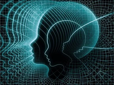 Unfolding of Soul Geometry Stock Illustration