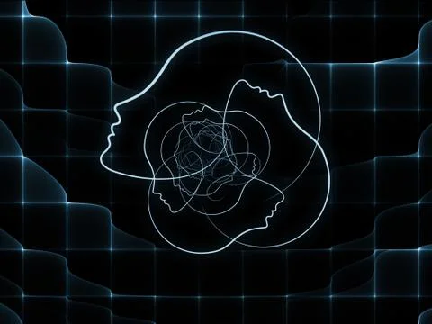 Unfolding of Soul Geometry Stock Illustration