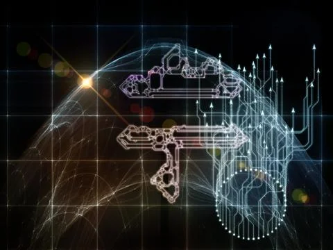 Unfolding of Space Division Stock Illustration