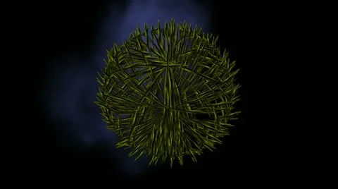 Unfolding sphere Stock Footage 14817612