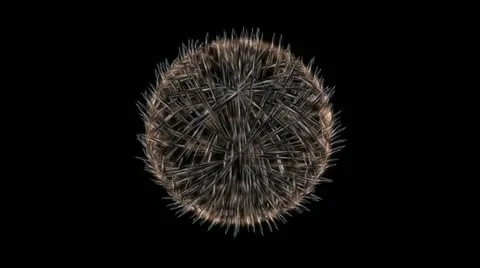Unfolding sphere Stock Footage 14817747