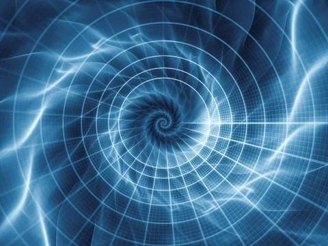 Unfolding of Spiral Pattern 스톡 일러스트