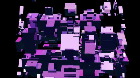 Unfolding structure of cuboids Stock-Footage 38503969