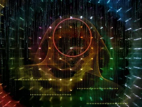 Unfolding of Technology Links Stock Illustration