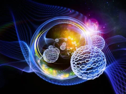 Unfolding of Turbulence Stock Illustration