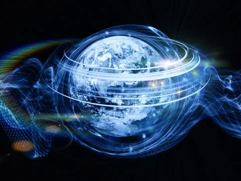 Unfolding of Turbulence Illustrazione stock