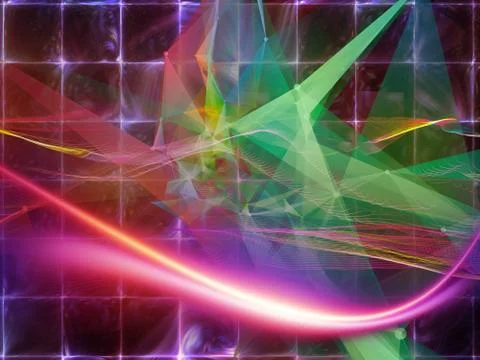 Unfolding of Virtual World Stockillustratie