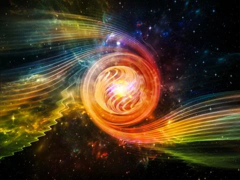 Unfolding of Vortex Stock Illustration