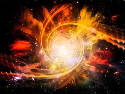 Unfolding of Vortex Stock Illustration