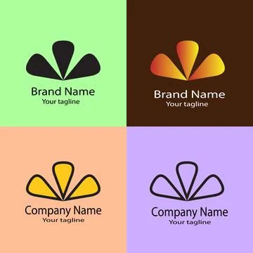 Unfurling Potential logo Stock Illustration