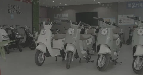 Ungraded C LOG 2, New Electric Scooters. New Scooters Or Plug-in Electric Video stock 300002348
