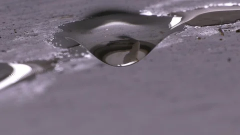Ungraded: Drops of Water Fall From Plastered Ceiling Stock Footage 124348669