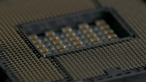 Ungraded: Six-Core Intel Core I7 8700K Processor Is Being Installed in Computer Stock Footage 105274642