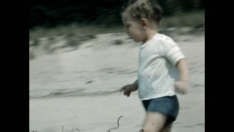 Unhappy on the Beach 1951 Stock Footage 221002953