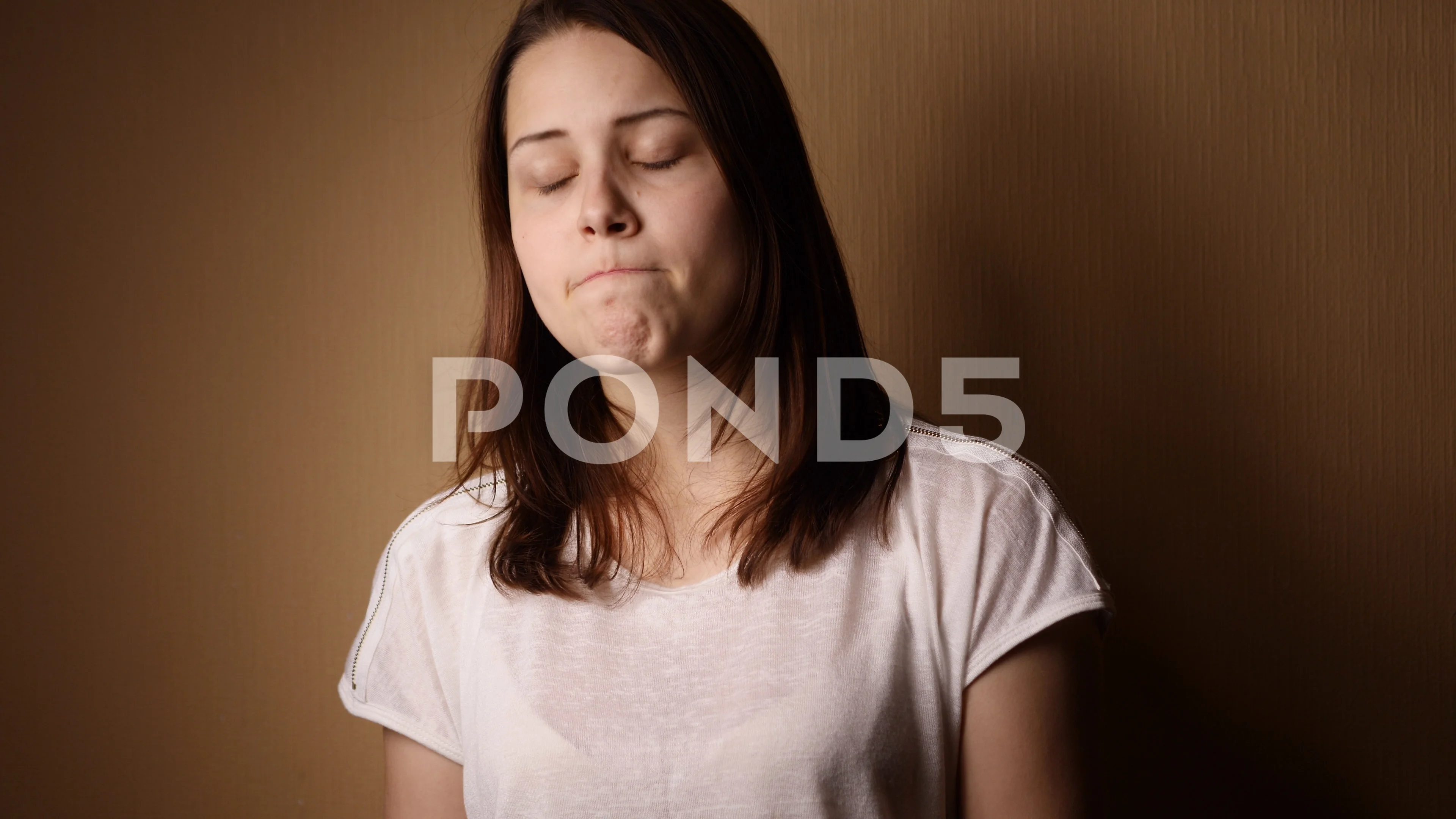 Unhappy Teen Girl Do Not Give A Damn And Shows A Bad Gesture Clip 81717677 Unhappy Teen Girl Do Not Give A Damn And Shows A Bad Gesture Clip 81717677
