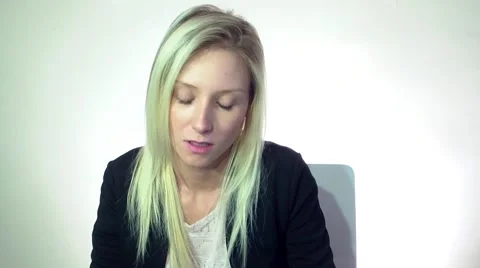 Unhappy at work Stock Footage 48380141