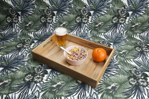 Unhealthy breakfast Stock Photos