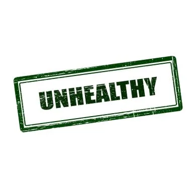 Unhealthy Illustrazione stock
