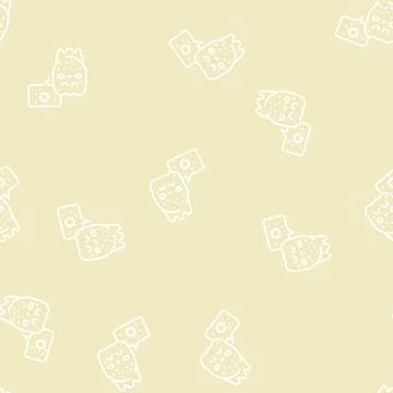 Unhealthy tooth line seamless pattern Stock Illustration