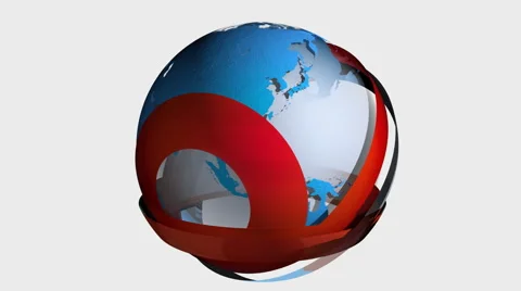 Unhiding globe Video stock 1696435