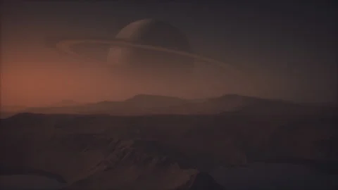 The unhospitable surface of Titan Stock-Footage 240328276