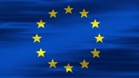 Uni Eropa Flag Wave New Stock Footage 219557760