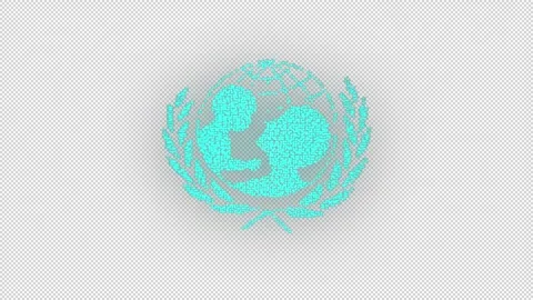 UNICEF logo Stock Video Pond5