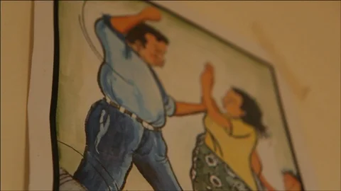 UNICEF message poster Video stock 111037143